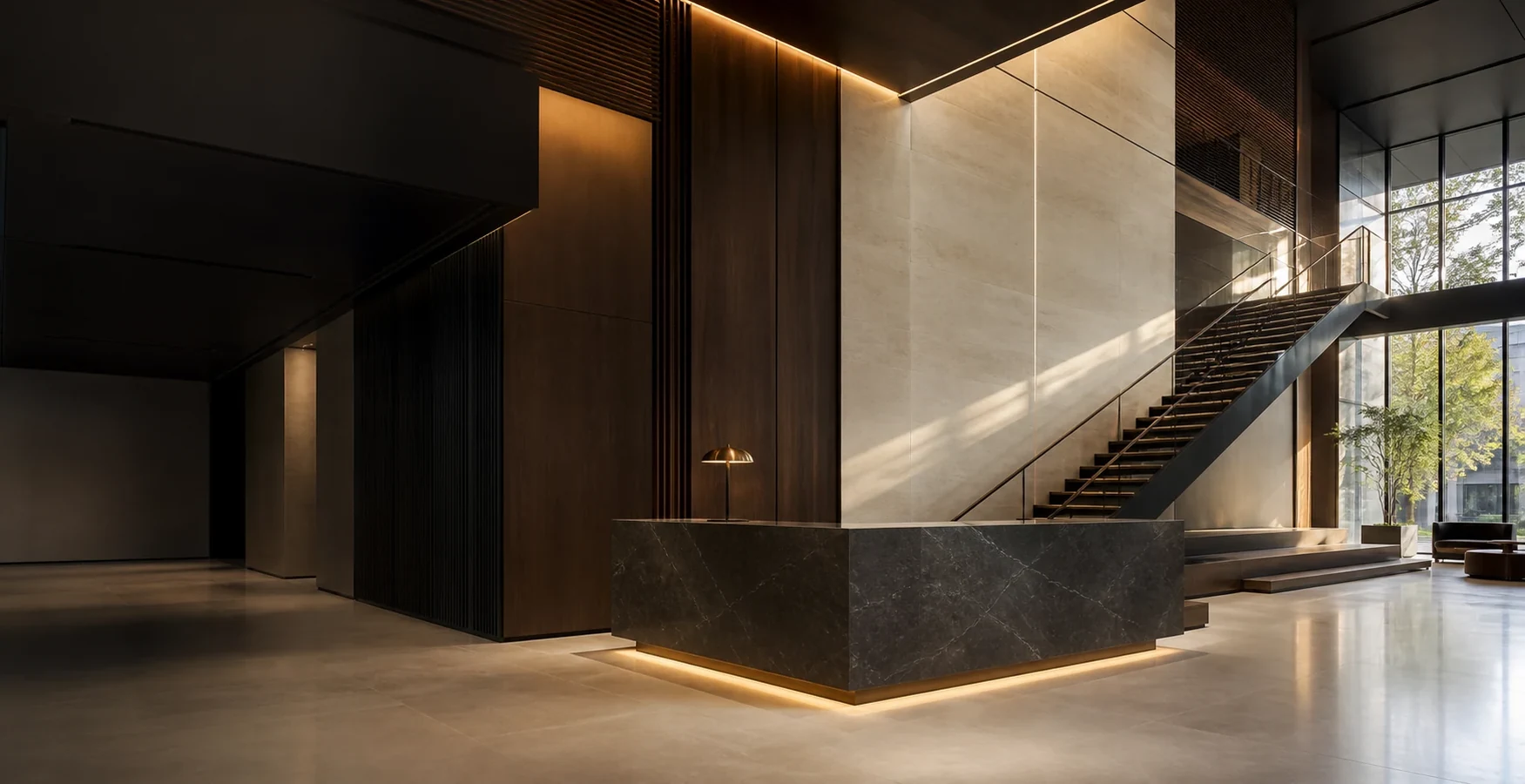 Representative premium commercial interior; not a completed UES project.